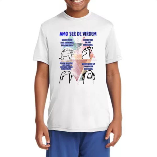Camiseta Infanto Juvenil Signo Amo ser de Virgem - Imagem 4