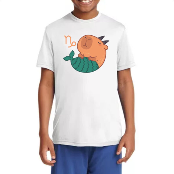 Camiseta Infanto Juvenil Signo Capivara Capricornio - Imagem 4