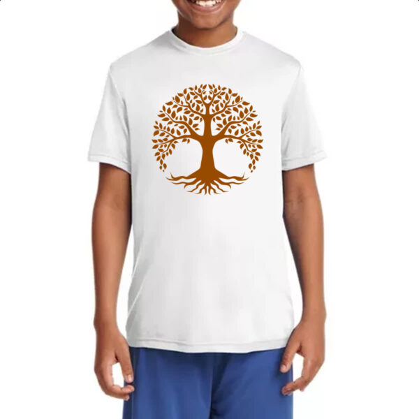 Camiseta Infanto Juvenil Arvore da vida marrom - Imagem 4