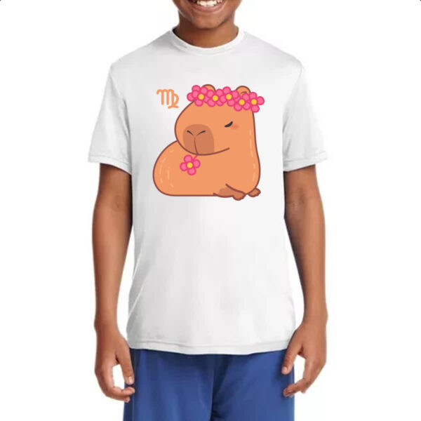 Camiseta Infanto Juvenil Signo Capivara Virgem - Imagem 4