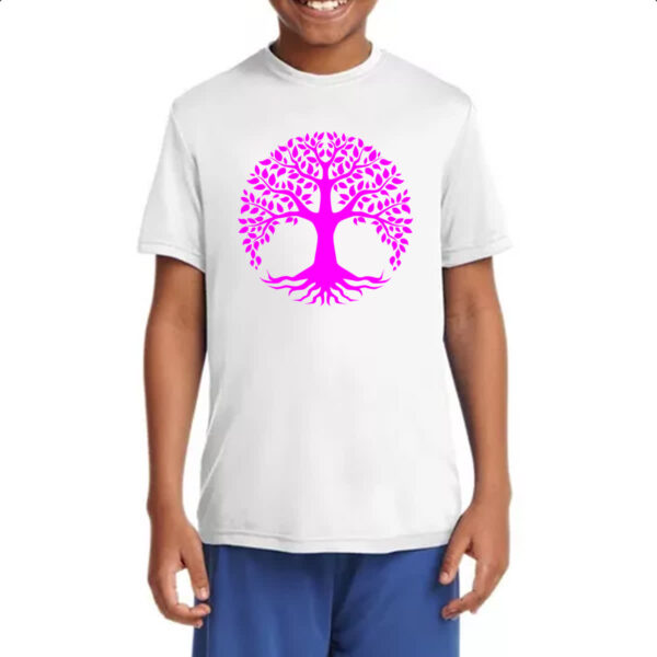 Camiseta Infanto Juvenil Arvore da vida pink - Imagem 4