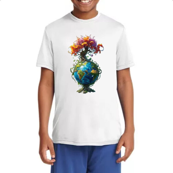 Camiseta Infanto Juvenil Arvore da vida planeta Terra - Imagem 4