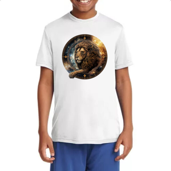 Camiseta Infanto Juvenil Signo de Leao placa de luxo - Imagem 4