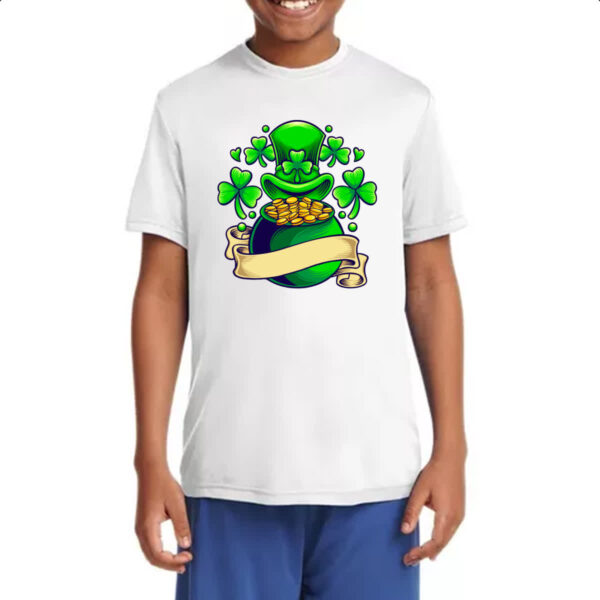 Camiseta Infanto Juvenil ST Patricks Day pote de ouro - Imagem 4