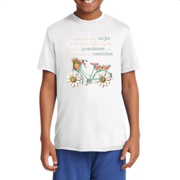 Camiseta Infanto Juvenil Salmos anjos - Imagem 4