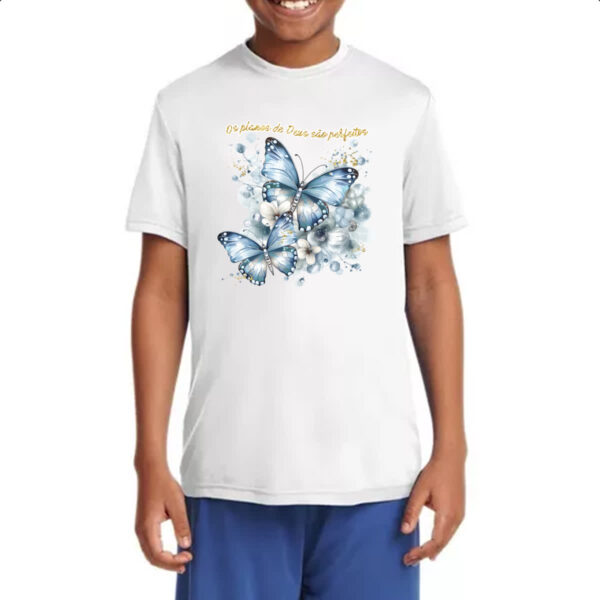 Camiseta Infanto Juvenil Salmos os planos de Deus - Imagem 4