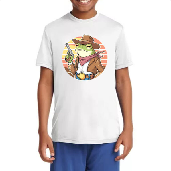 Camiseta Infanto Juvenil Sapo cowboy sunset - Imagem 4