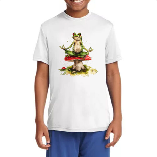 Camiseta Infanto Juvenil Sapo yoga - Imagem 4