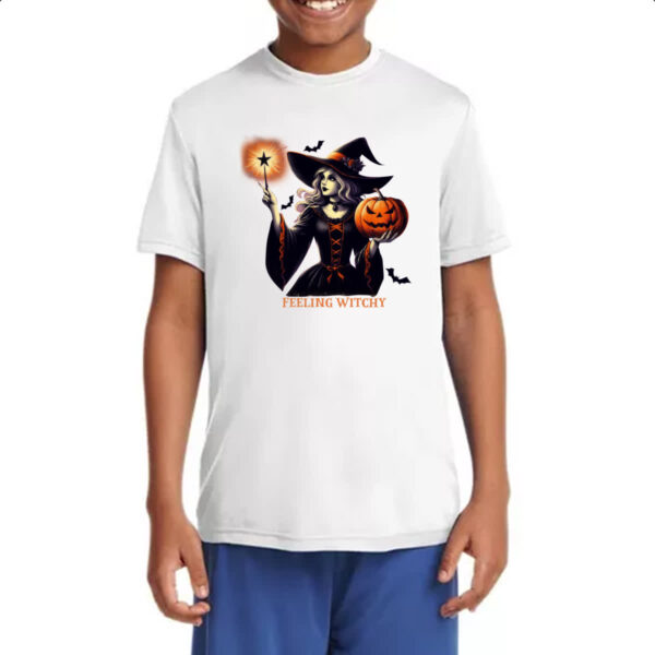 Camiseta Infanto Juvenil Sentindo-se bruxa - Imagem 4