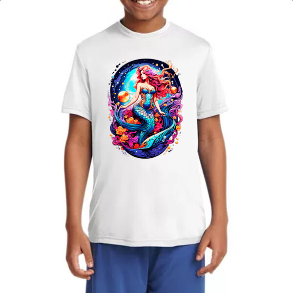 Camiseta Infanto Juvenil Sereia na galaxia - Imagem 4