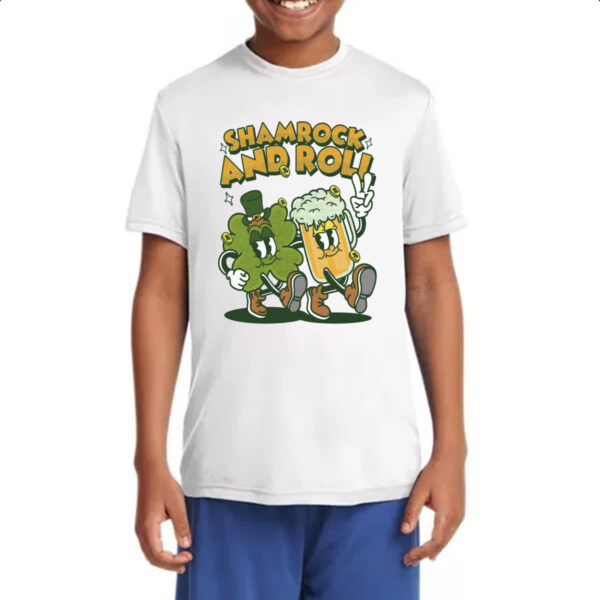 Camiseta Infanto Juvenil Shamrock and Roll - Imagem 4