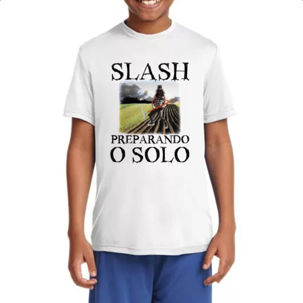 Camiseta Infanto Juvenil Slash preparando o solo - Imagem 4