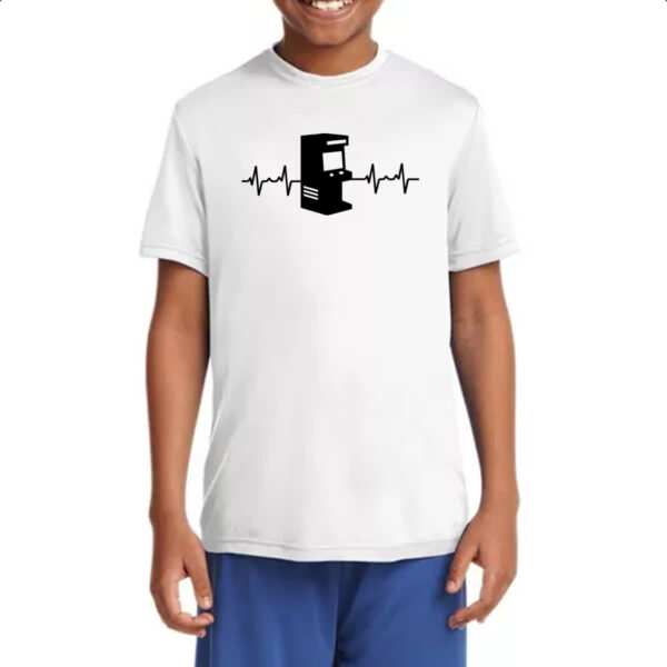 Camiseta Infanto Juvenil Batimento cardiaco arcade games - Imagem 4