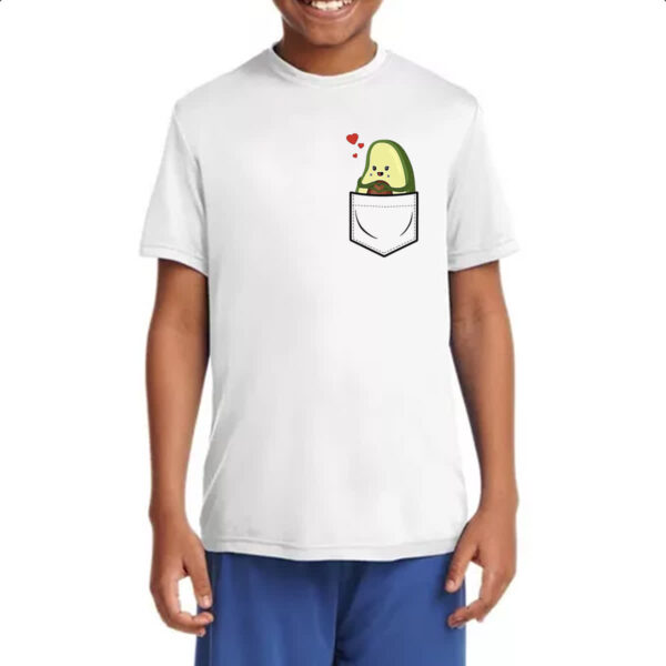 Camiseta Infanto Juvenil Abacate no bolso - Imagem 4