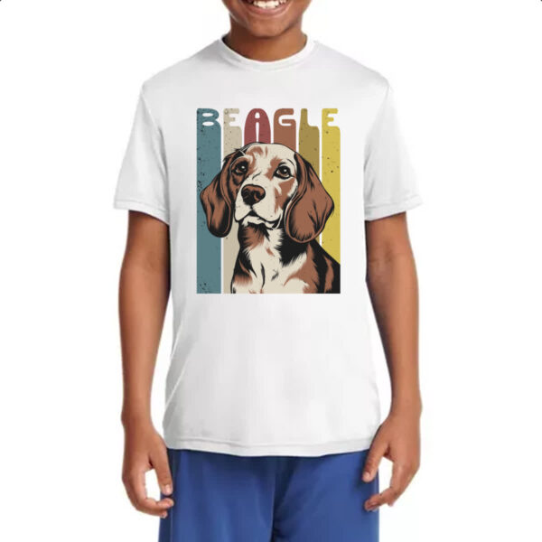 Camiseta Infanto Juvenil Beagle retro vintage - Imagem 4