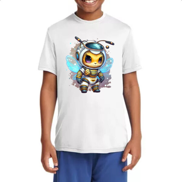 Camiseta Infanto Juvenil Abelha astronauta - Imagem 4