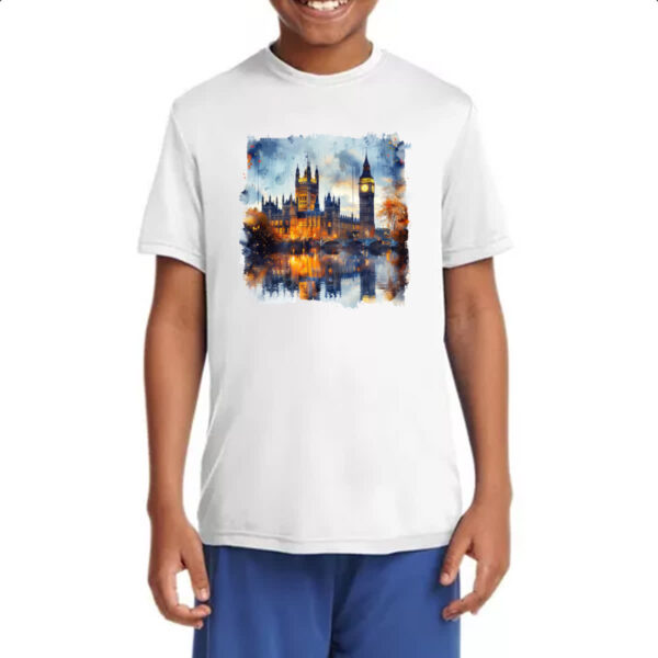 Camiseta Infanto Juvenil Big Ben watercolor - Imagem 4