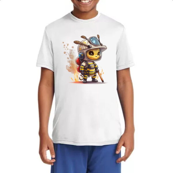 Camiseta Infanto Juvenil Abelha bombeiro - Imagem 4