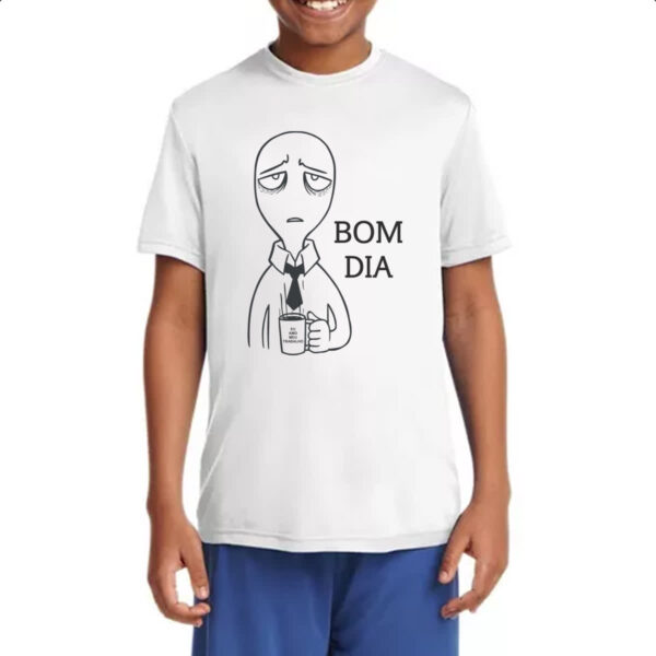 Camiseta Infanto Juvenil Bom dia eu amo meu trabalho - Imagem 4