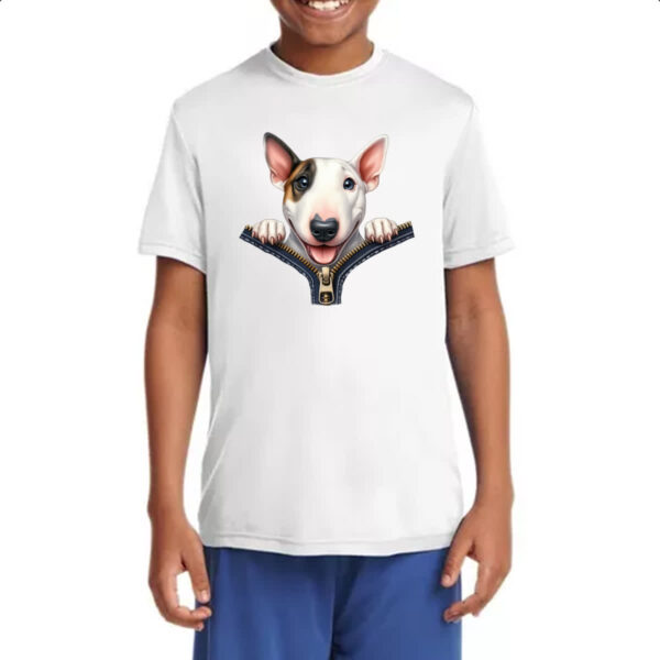 Camiseta Infanto Juvenil Bull Terrier no Ziper - Imagem 4