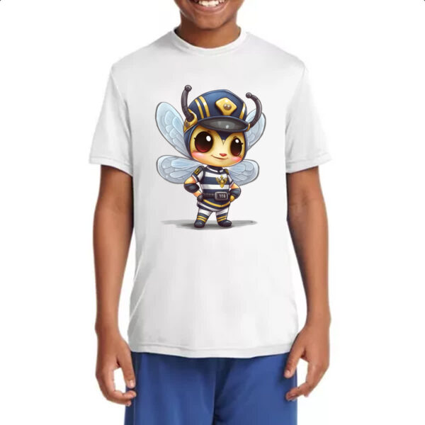 Camiseta Infanto Juvenil Abelha policial - Imagem 4