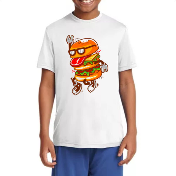 Camiseta Infanto Juvenil Burguer dance - Imagem 4