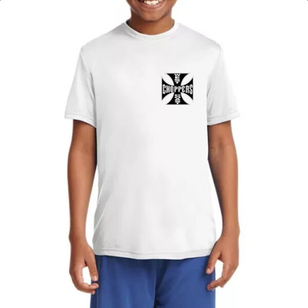 Camiseta Infanto Juvenil West coast chopper cruz negra brasao - Imagem 4