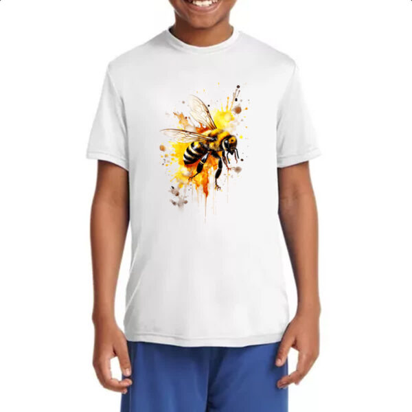 Camiseta Infanto Juvenil Abelha real splash art - Imagem 4