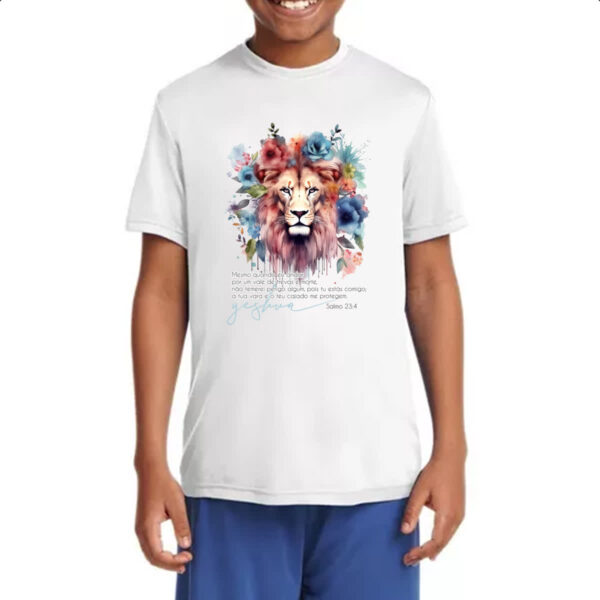 Camiseta Infanto Juvenil Yeshua Salmo 23-4 - Imagem 4