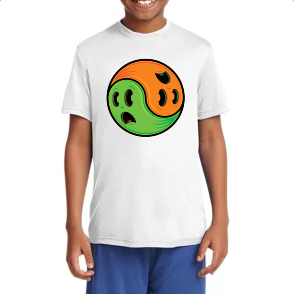 Camiseta Infanto Juvenil Yin Yang Halloween - Imagem 4