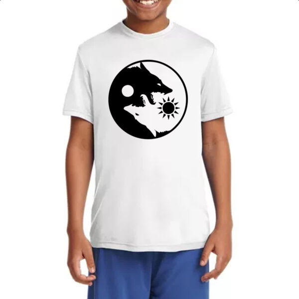 Camiseta Infanto Juvenil Yin e Yang Lobos - Imagem 4