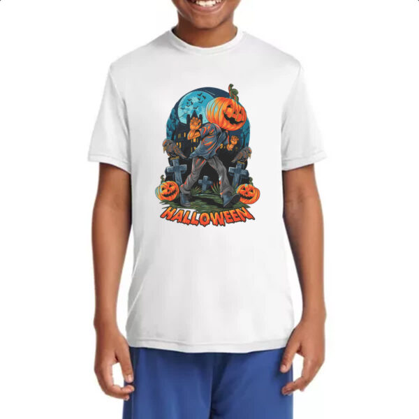 Camiseta Infanto Juvenil Halloween JackPot Cemiterio - Imagem 4