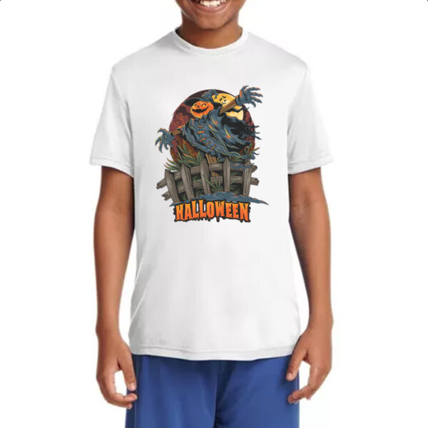 Camiseta Infanto Juvenil Halloween pumpkin espantalho - Imagem 4