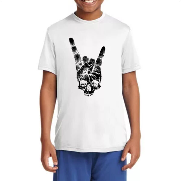 Camiseta Infanto Juvenil Skull Shaka Surfista - Imagem 4