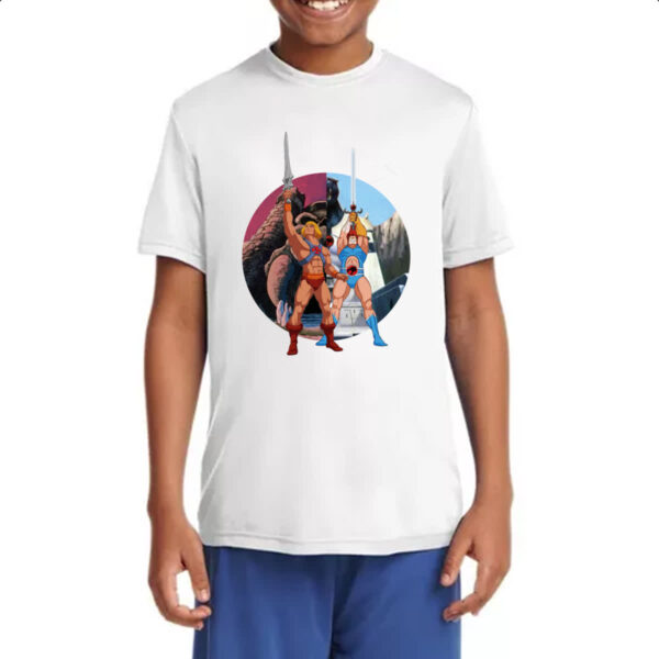 Camiseta Infanto Juvenil He-man e Lion espadas do poder - Imagem 4
