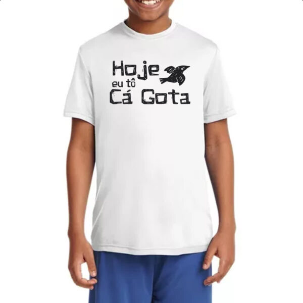 Camiseta Infanto Juvenil Hoje eu to com a gota - Imagem 4