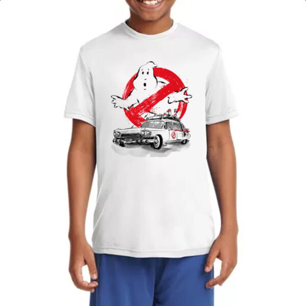 Camiseta Infanto Juvenil Caca Fantasmas Ghostbusters Ecto-1 - Imagem 4
