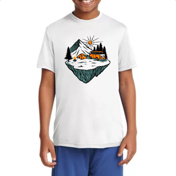 Camiseta Infanto Juvenil Acampamento Konbosa Kombi Divertida - Imagem 4