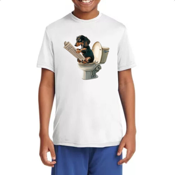 Camiseta Infanto Juvenil Cachorro Salsisha na sala de forca - Imagem 4
