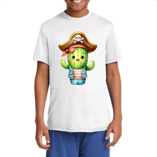 Camiseta Infanto Juvenil Cacto pirata - Imagem 4