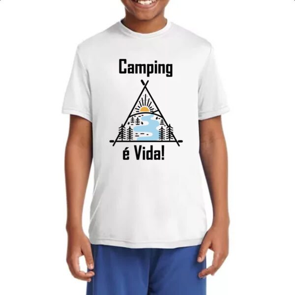 Camiseta Infanto Juvenil Camping e vida - Imagem 4