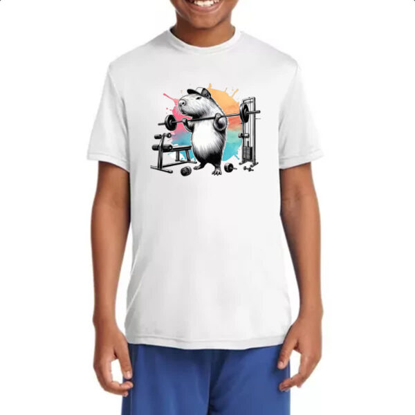 Camiseta Infanto Juvenil Capivara Maromba Pesos - Imagem 4
