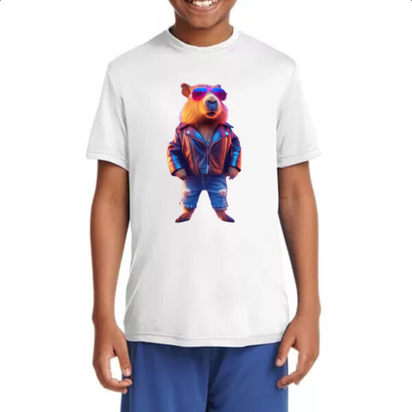 Camiseta Infanto Juvenil Capivara balada - Imagem 4