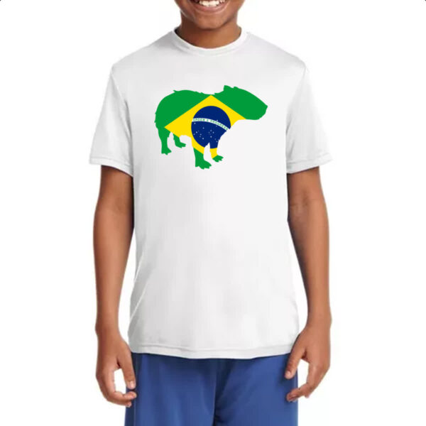 Camiseta Infanto Juvenil Capivara Fauna Brasileira - Imagem 4