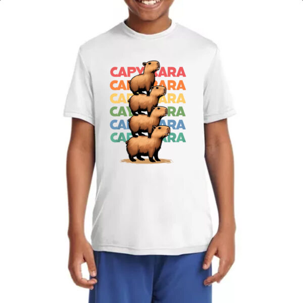 Camiseta Infanto Juvenil Capivara funny - Imagem 4