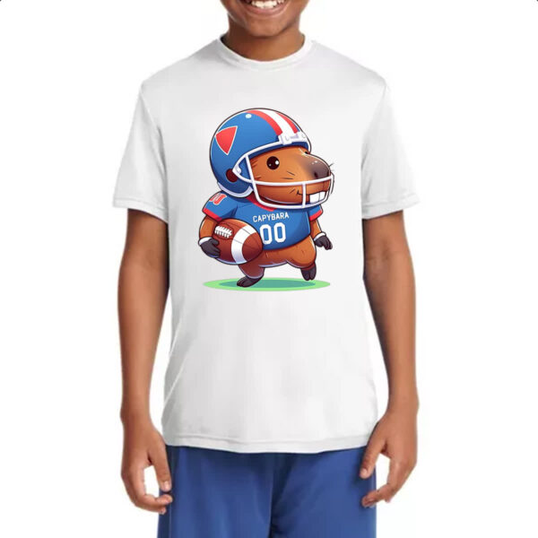 Camiseta Infanto Juvenil Capivara futebol americano - Imagem 4