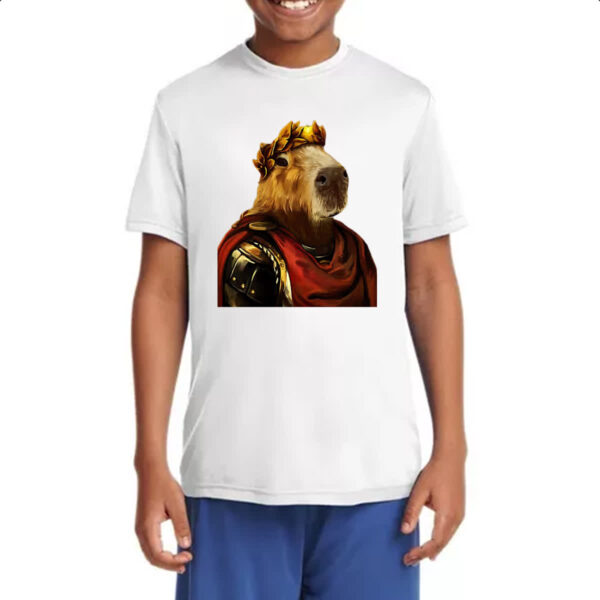 Camiseta Infanto Juvenil Capivara imperador - Imagem 4