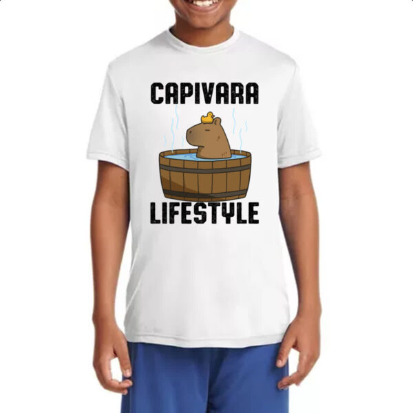 Camiseta Infanto Juvenil Capivara lifestyle - Imagem 4