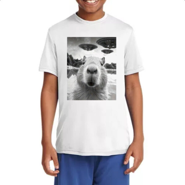 Camiseta Infanto Juvenil Capivara UFOs - Imagem 4