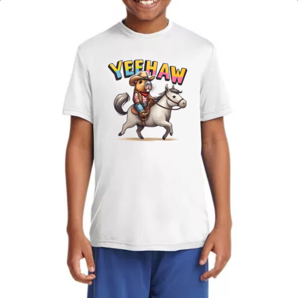 Camiseta Infanto Juvenil Capivara western - Imagem 4